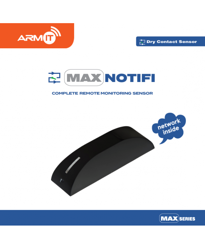 ARMIT MAX NOTIFI™ | Dry Contact Monitor Sensor | Black